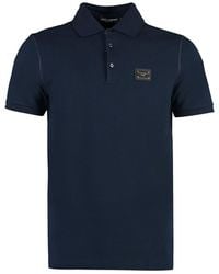 Dolce & Gabbana - Rubber Plate Polo Shirt - Lyst