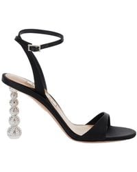 Aquazzura - 'Yes Baby' Strappy Sandals With Sculptural Heel - Lyst