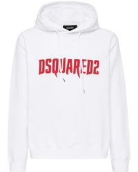 DSquared² - Logo Print Hoodie - Lyst
