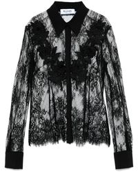 Blumarine - Semi-Trasparent Shirt - Lyst