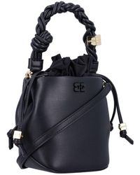 【GANNI】Ganni Bou Bucket Mini Crinkle Oleatex Ganni Mini crinkle oleatex bucket bag | The Fashion Square