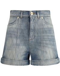 Balmain - Denim Shorts - Lyst
