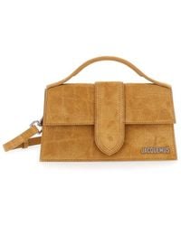 Jacquemus - 'Le Grand Bambino' Handbag With Logo Lettering On The Front And Crocodile Skin Effect - Lyst