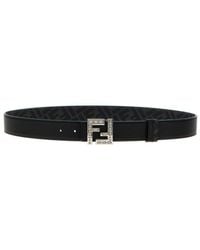 Fendi - 'Squared Ff' Reversible Belt - Lyst