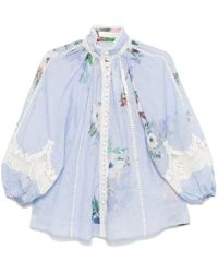 Zimmermann - Romantic Puff Sleeve Shirt - Lyst