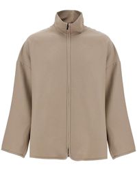 Fear Of God - Dusty Wool Jacket With High Collar - Lyst