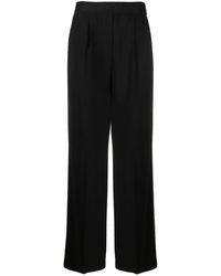 MSGM - Wide-Leg High-Waist Trousers - Lyst