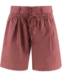 Isabel Marant - Ingrid Cotton Shorts - Lyst