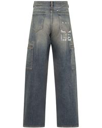 Givenchy Dark Blue Denim Carpenter Cargo Jeans for Men | Lyst