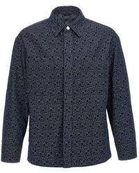 Fendi - Overshirt Denim Ff - Lyst