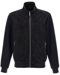 Moorer - 'Axten' Reversible Bomber Jacket - Lyst