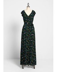 collectif x mc silver screening velvet maxi dress