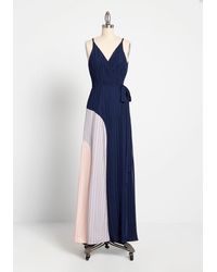 Hutch Satin O-ring Buckle Wrap Dress in 