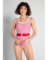 Esther Williams Swimwear The Peggy Sue One-piece Swimsuit - Red