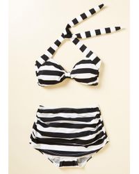 Esther Williams Swimwear Bathing Beauty Swimsuit Bottom In Black Stripes