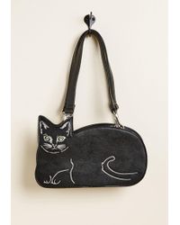 Banned Cat Stop The Feeling Handbag By From Modcloth - Black
