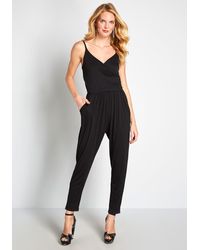 Showpo Synthetic Pave Your Path Jumpsuit In Navy Blue Lyst