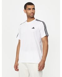 adidas - Technisches T-Shirt Train Essentials 3-Stripes Ib8151 Weiß Regular Fit - Lyst