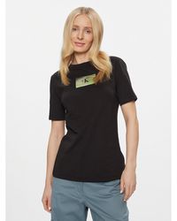 Calvin Klein - T-Shirt Illuminated Box Logo Slim Tee J20J222898 Slim Fit - Lyst