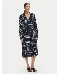 Tommy Hilfiger - Kleid Für Den Alltag Ww0Ww48934 Relaxed Fit - Lyst