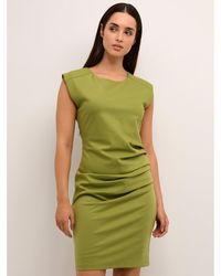 Kaffe - Kleid Für Den Alltag India 501002 Grün Slim Fit - Lyst