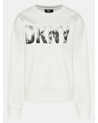 DKNY - Sweatshirt P4Ahasid Weiß Regular Fit - Lyst