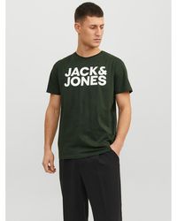 Jack & Jones - T-Shirt Corp 12151955 Grün Standard Fit - Lyst