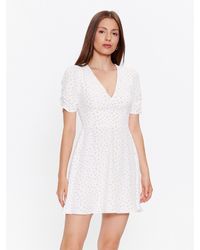 Glamorous - Kleid Für Den Alltag Ck7065 Weiß Slim Fit - Lyst