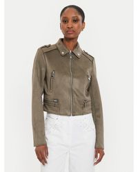 Morgan - Jacke Aus Kunstleder 222-Gsud Grün Regular Fit - Lyst
