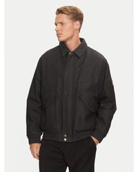 HUGO - Lederjacke Lamoto 50516888 Regular Fit - Lyst
