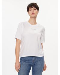 Calvin Klein - T-Shirt 00Gws4K210 Weiß Relaxed Fit - Lyst
