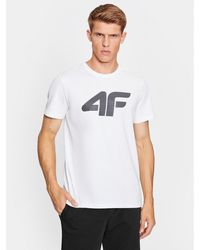 4F - T-Shirt Aw23Ttshm0877 Weiß Regular Fit - Lyst