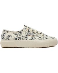 Superga - Sneakers Aus Stoff Sketched Flowers 2750 S6122Nw - Lyst