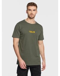 Solid - T-Shirt Daniels 21107463 Grün Regular Fit - Lyst