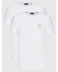 Versace - 2Er-Set T-Shirts Au10193 Weiß Slim Fit - Lyst