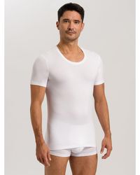 Hanro - Unterhemd 73088 Weiß Slim Fit - Lyst