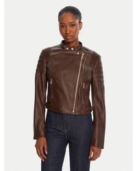Guess - Jacke Aus Kunstleder W5Yl19 Whds0 Regular Fit - Lyst