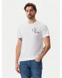 Calvin Klein - T-Shirt Meta Monogram J30J325498 Regular Fit - Lyst