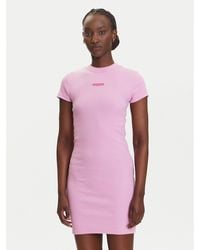 Tommy Hilfiger - Kleid Für Den Alltag Script Dw0Dw21186 Slim Fit - Lyst