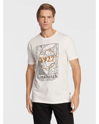 Lindbergh - T-Shirt 30-420123 Weiß Regular Fit - Lyst