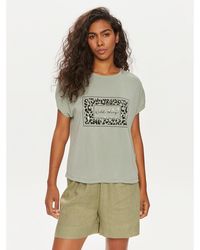 ONLY - T-Shirt Free 15293567 Grün Regular Fit - Lyst