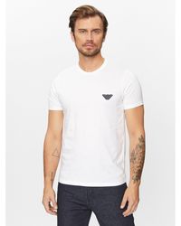 Emporio Armani - T-Shirt 110853 3F755 00010 Weiß Regular Fit - Lyst