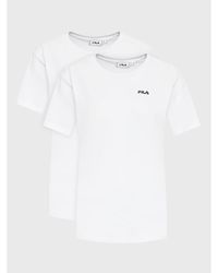 Fila - 2Er-Set T-Shirts Bari Faw0139 Weiß Regular Fit - Lyst