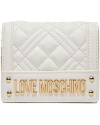 Love Moschino - Große Damen Geldbörse Jc5601Pp0Ila0100 Weiß - Lyst