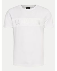 La Martina - T-Shirt Ymr305 Js324 Weiß Regular Fit - Lyst