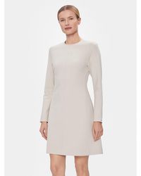 Calvin Klein - Kleid Für Den Alltag Hw Viscose Fit & Flare Dress K20K206336 Regular Fit - Lyst