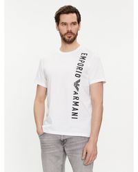 Emporio Armani - T-Shirt 211818 4R479 00010 Weiß Regular Fit - Lyst
