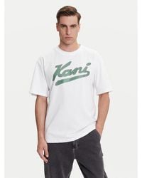 Karlkani - T-Shirt Varsity Palm Pd00005336 Relaxed Fit - Lyst