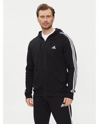 adidas - Sweatshirt Essentials French Terry 3-Stripes Full-Zip Hoodie Ic0433 Regular Fit - Lyst