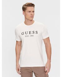 Guess - T-Shirt U4Ri22 K6Yw0 Weiß Regular Fit - Lyst